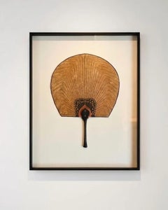 Antique Korean Fan in Frame