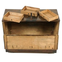 Antique Korean Iron-Bound Elm Chest