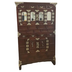 Antique Korean Jang Chest-on-Chest with Stand - Early 20th Century