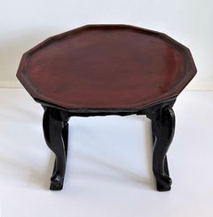 Antique Korean Lacquer Wood Soban Table Joseon Period