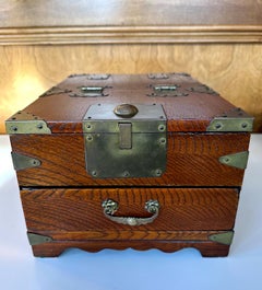 Antique Korean Mirror and Cosmetic Box