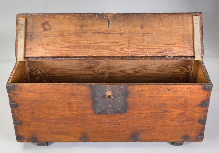 Antique Korean Money Chest or Trunk, 18th Century For Sale at 1stDibs