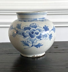 Antique Korean Porcelain Peony Jar Joseon Dynasty