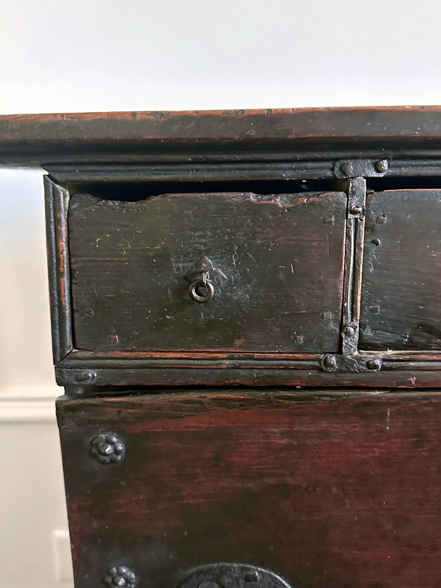 Antique Korean Scholar Book Bandaji Chest Joseon Dynasty For Sale 4
