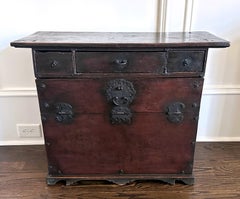 Antique Korean Scholar Book Bandaji Chest Joseon Dynasty