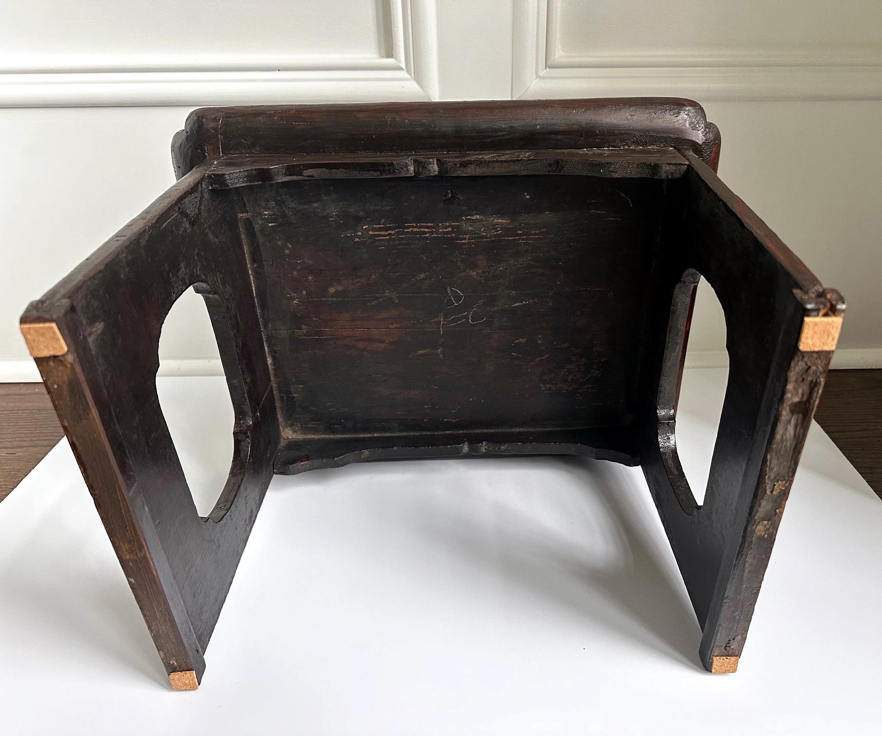 19th Century Antique Korean Small Table Soban Gangwon Do Joseon Dynasty For Sale