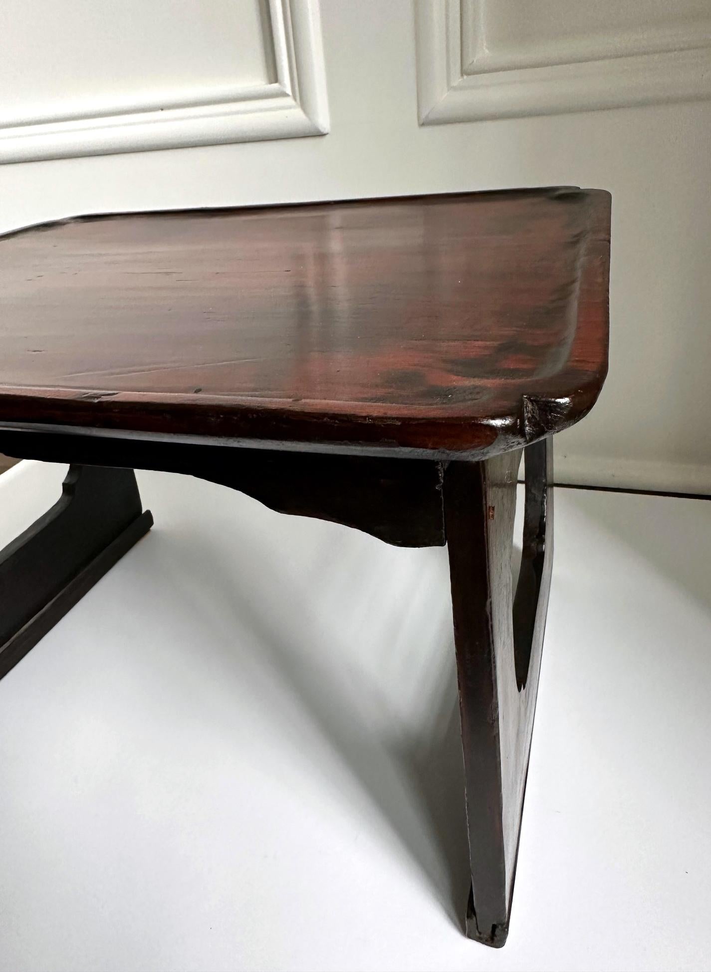 Wood Antique Korean Small Table Soban Gangwon Do Joseon Dynasty For Sale