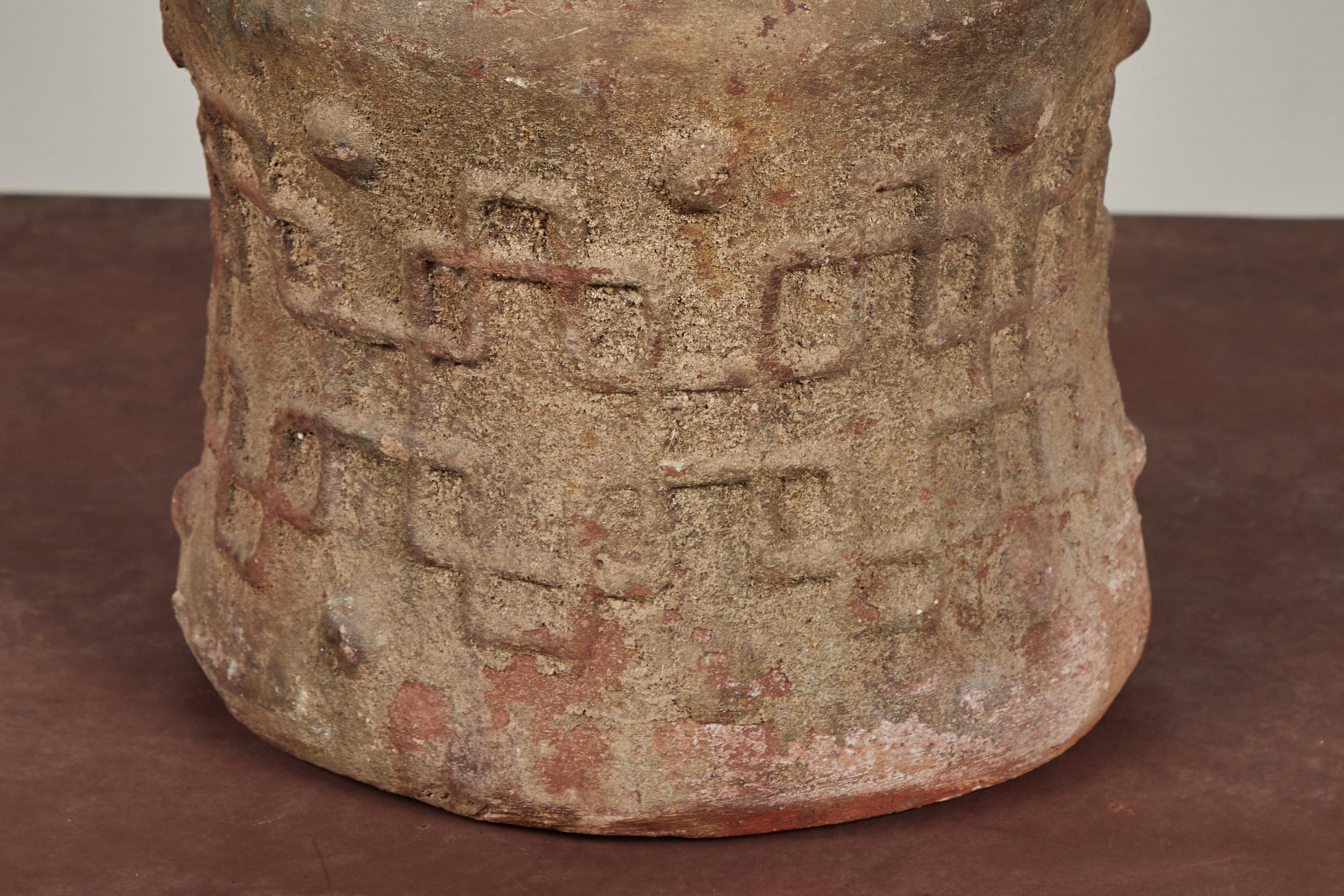 Fired Antique Korean Terracotta Crock For Sale
