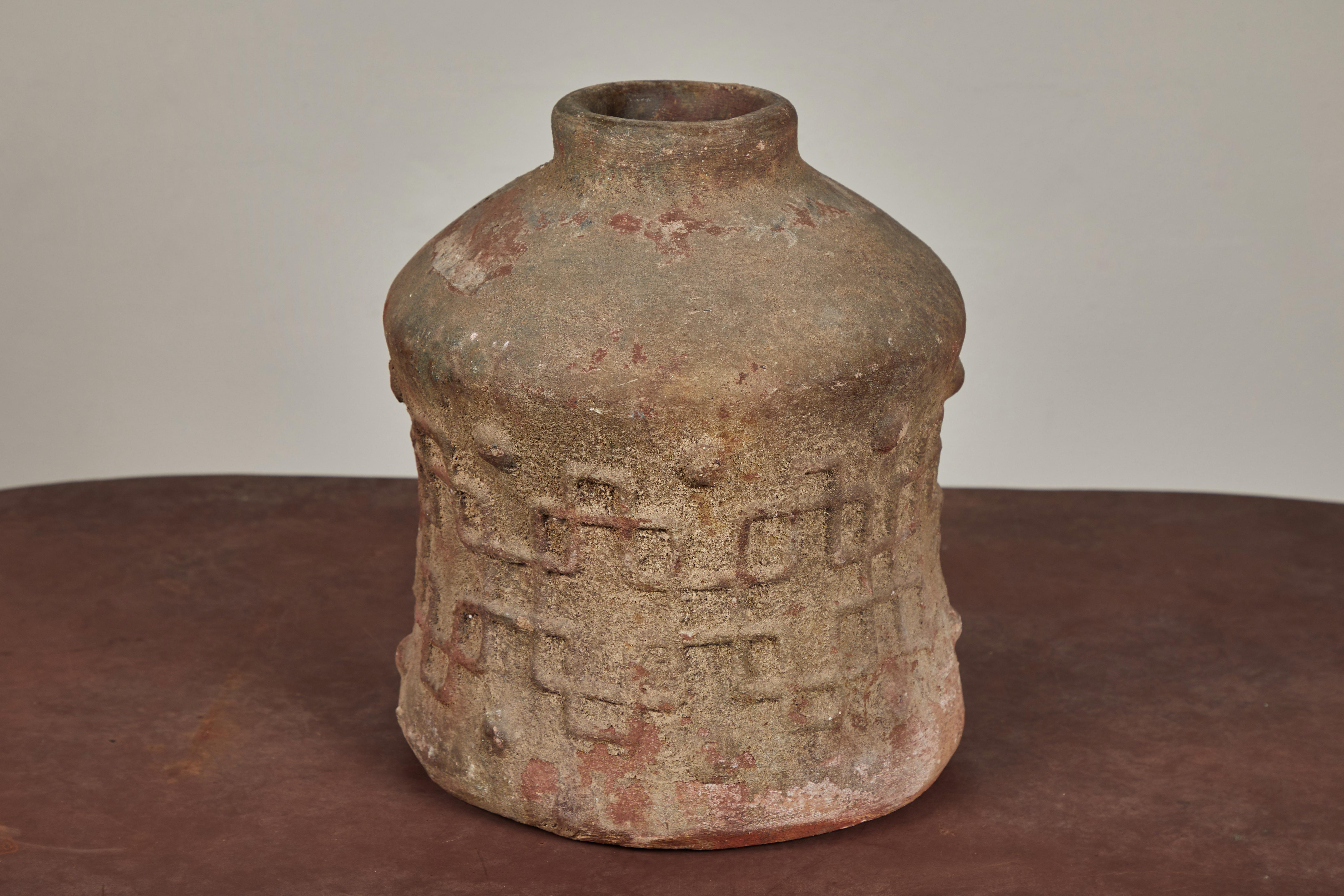 Antique Korean Terracotta Crock In Good Condition For Sale In Los Angeles, CA