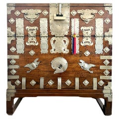 Antique Korean Wedding Bandaji Chest Joseon Dynasty Original Invoice