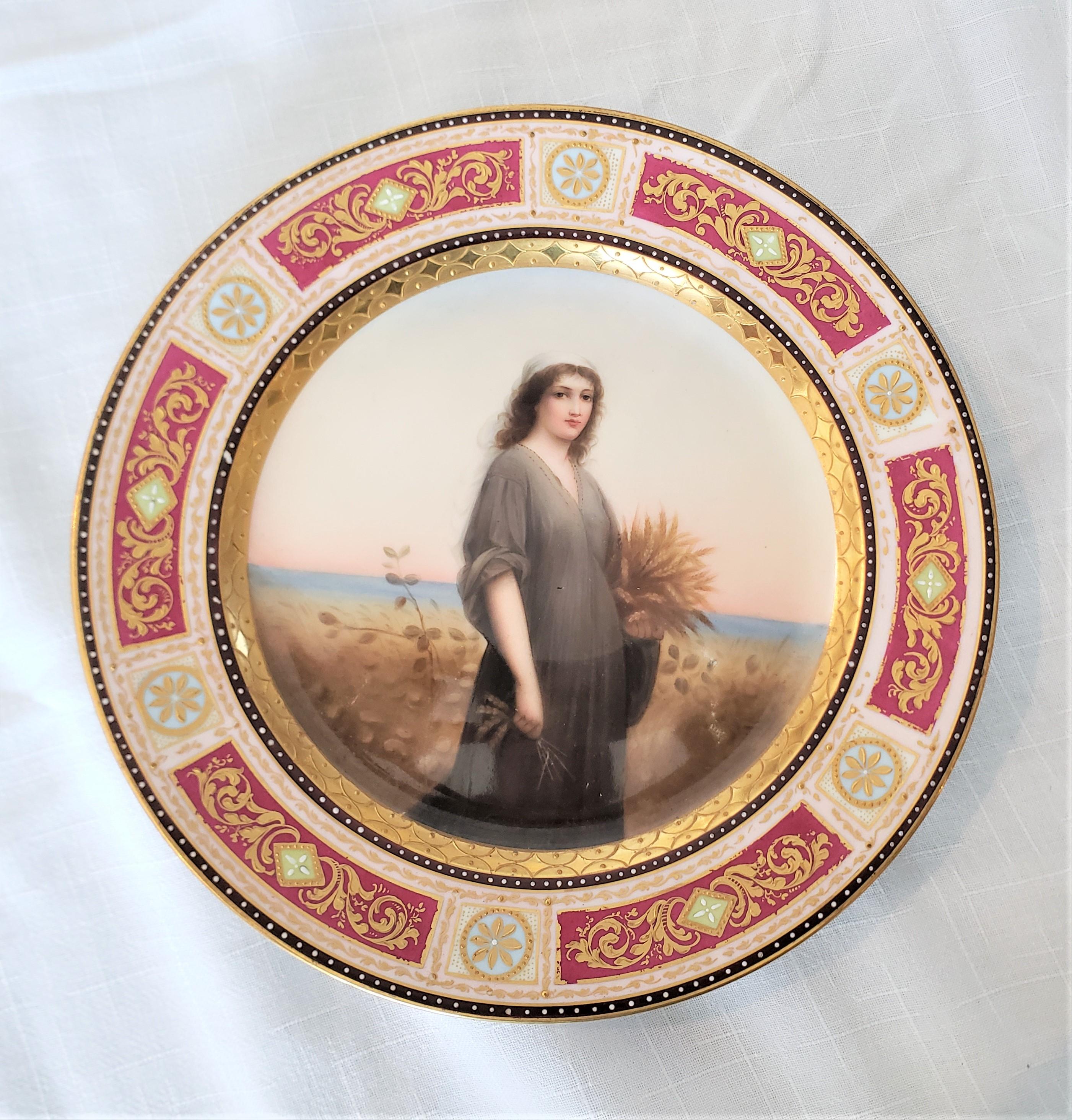 antique hand painted plates