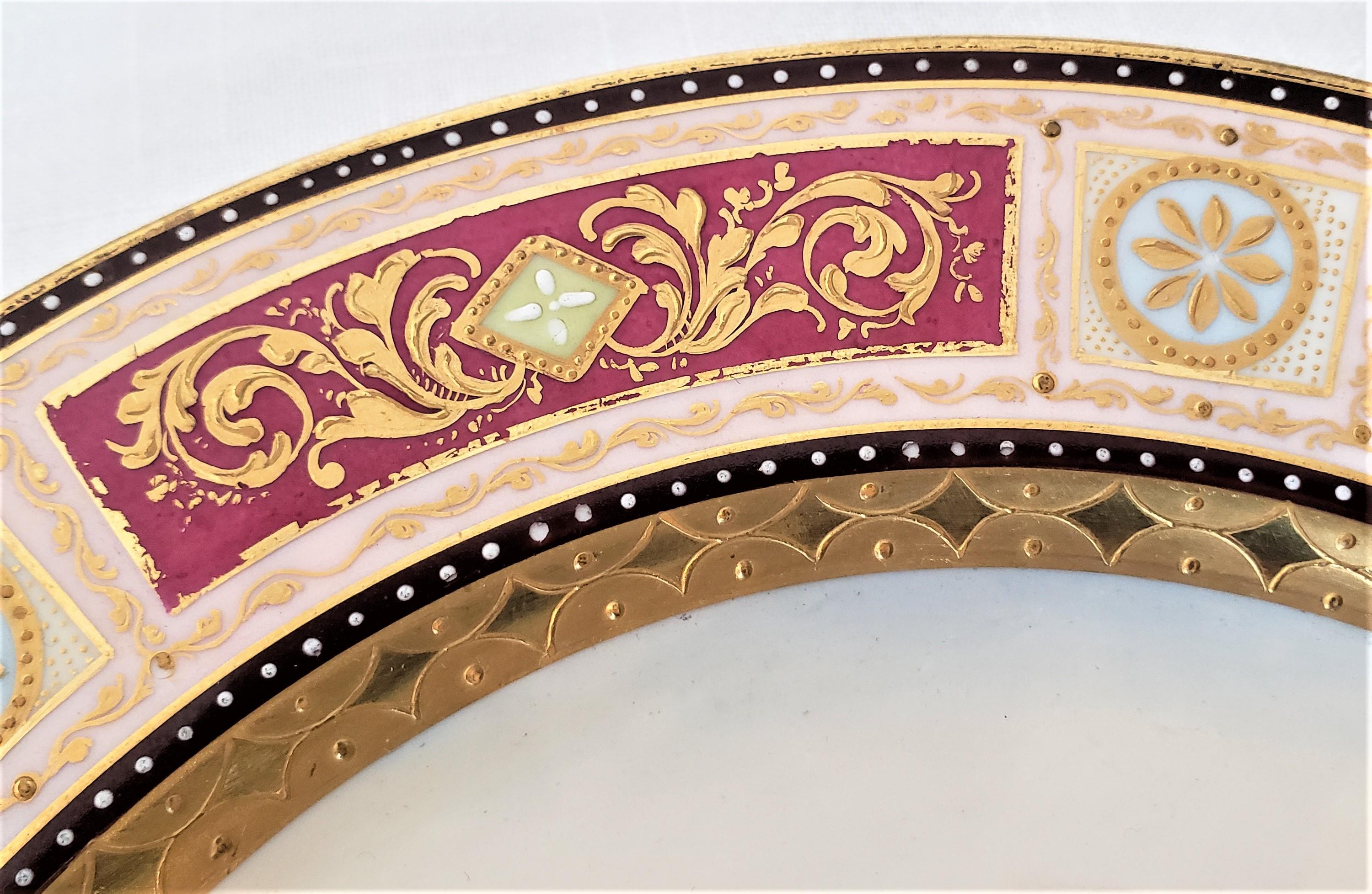 Antiker handbemalter KPM-Porzellan-Schrankteller aus Porzellan mit der Darstellung des biblischen „Ruths“ (Neoklassisches Revival) im Angebot