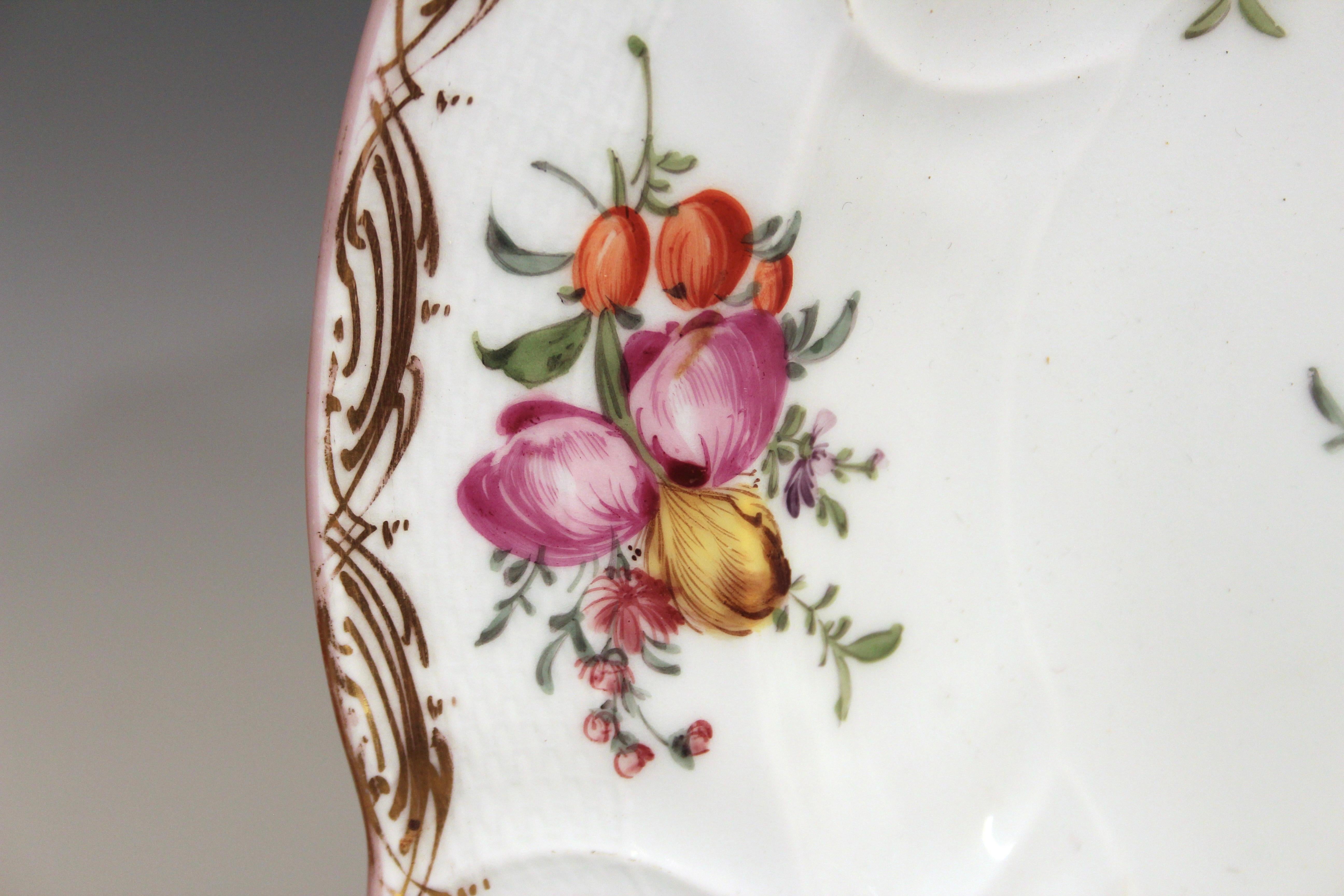 Antique KPM Meissen Platter Charger Porcelain German Plate Signed 19th 12 3/8