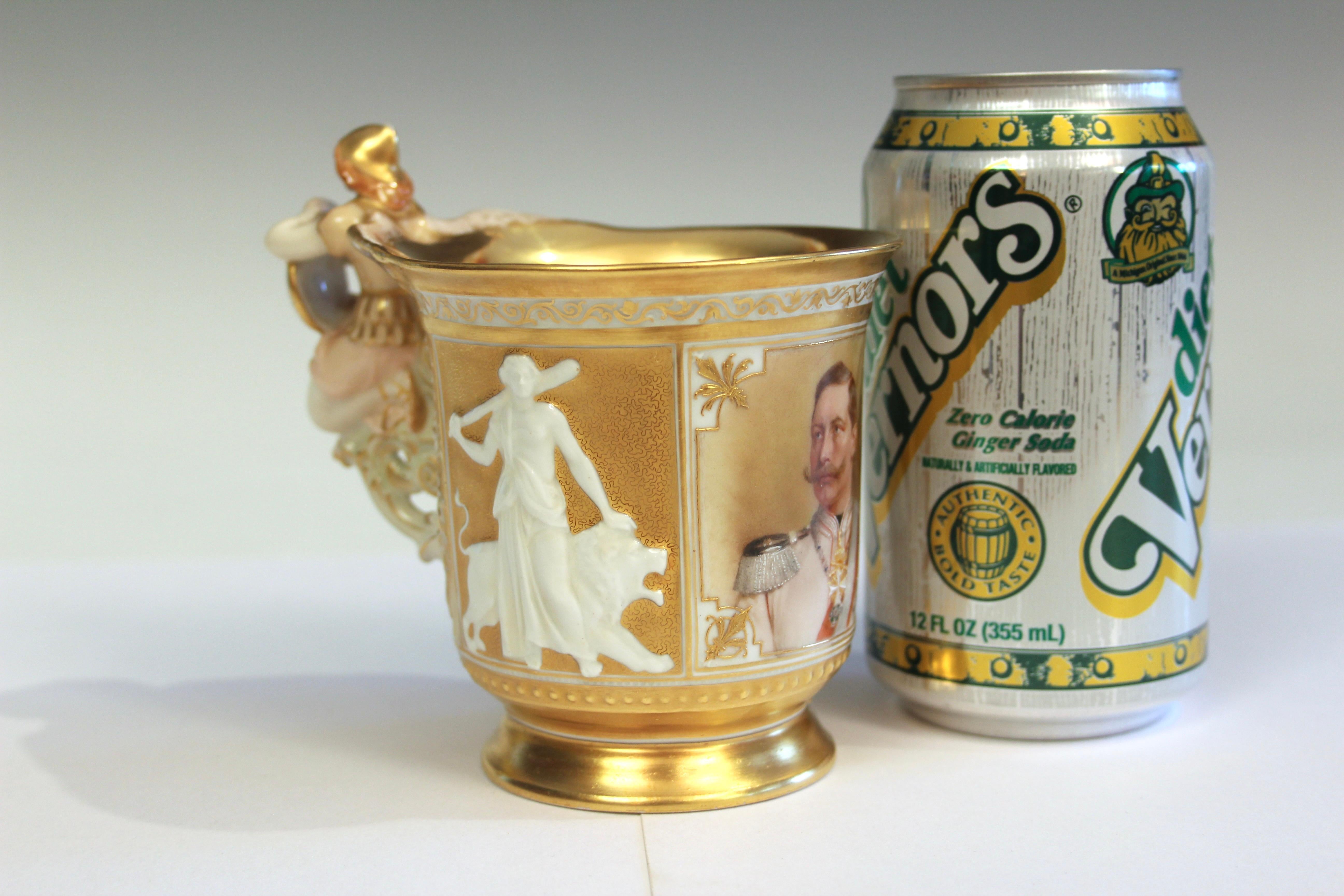 Antique KPM Porcelain German Commemorative Cup Wilhelm ll 10