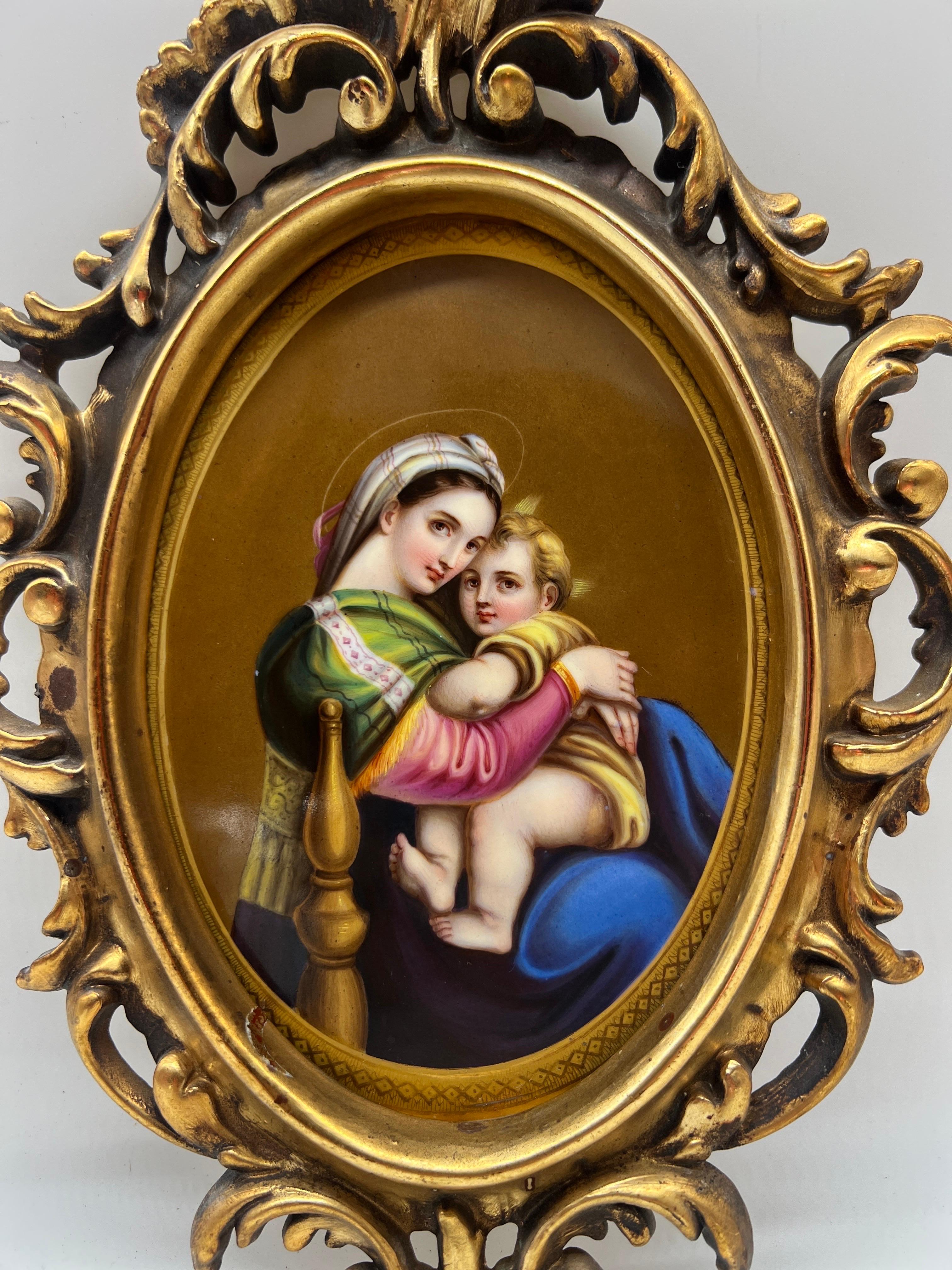 Antique KPM Porcelain Style Plaque 