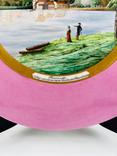 Antique Kpm Porcelain “View of Tharandt” Plaque