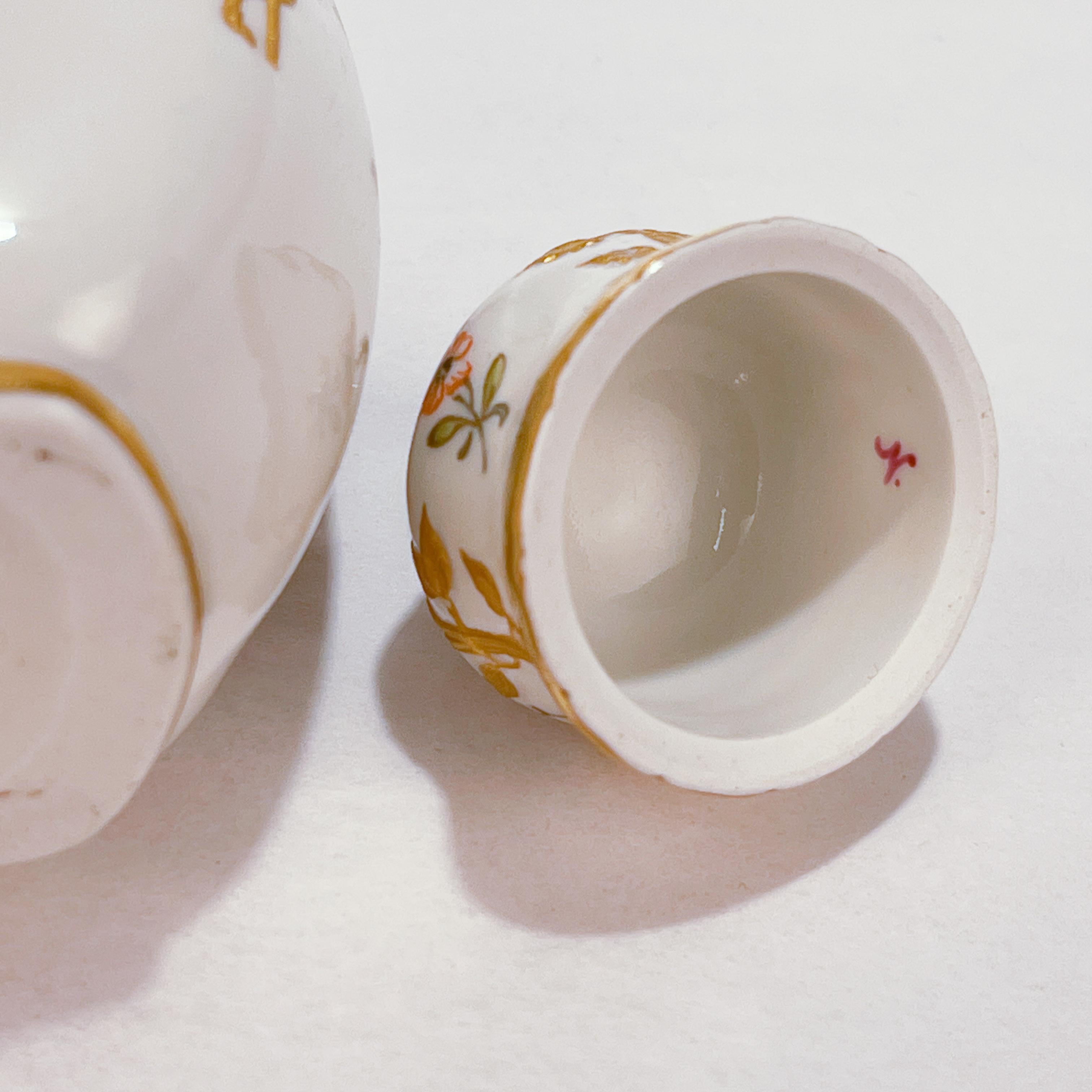 Antique KPM Royal Berlin Neuzierat Porcelain Tea Caddy or Dresser Bottle 10