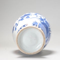 Antique Kraak Edo Period Japanese Porcelain Ewer with Flowers Arita, 1680-1690