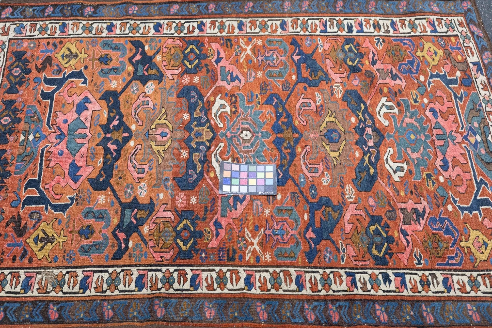 Antiker Kuba Bijov-Teppich 3'10'' x 5'3'' (Wolle) im Angebot