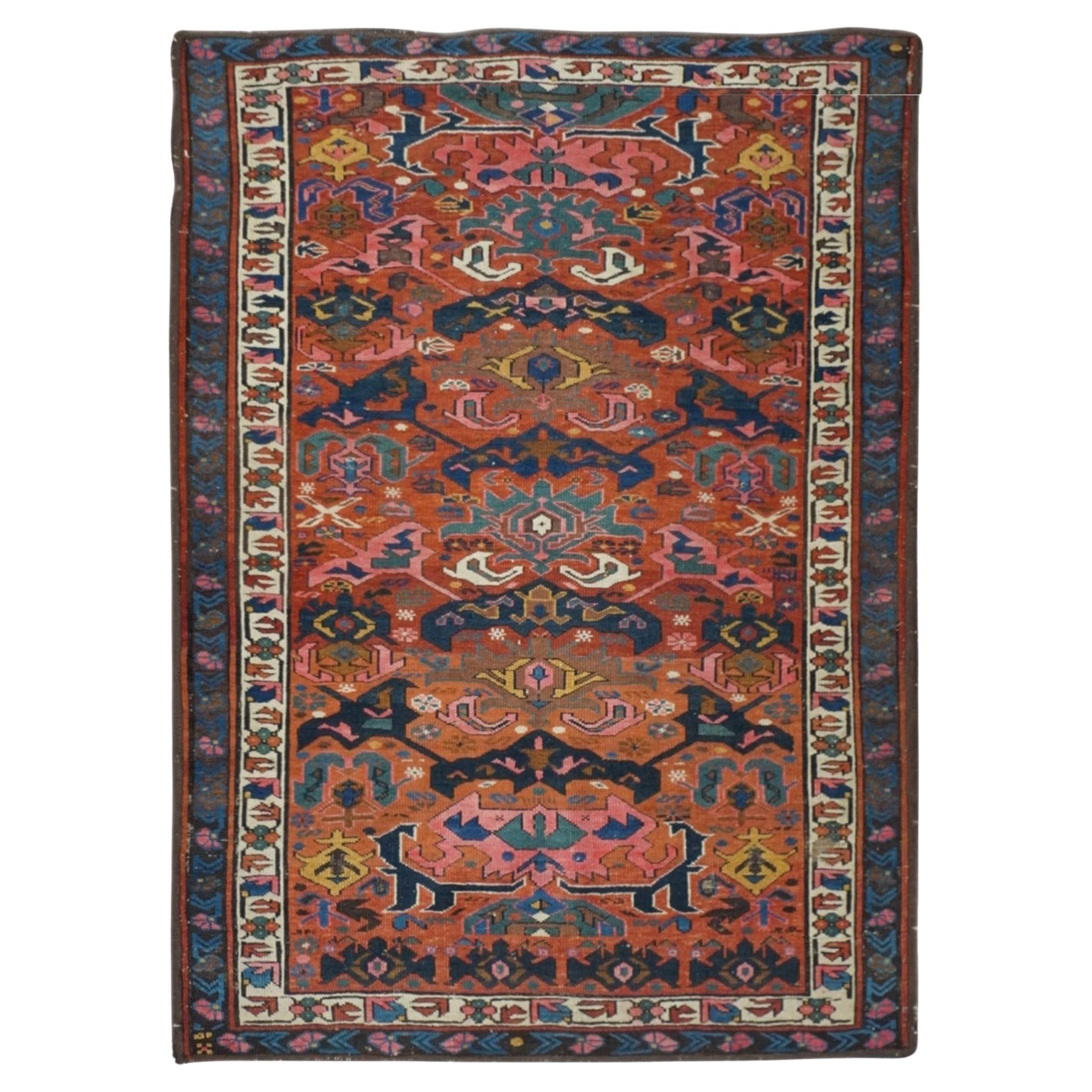 Antique Kuba Bijov Rug 3'10'' x 5'3''