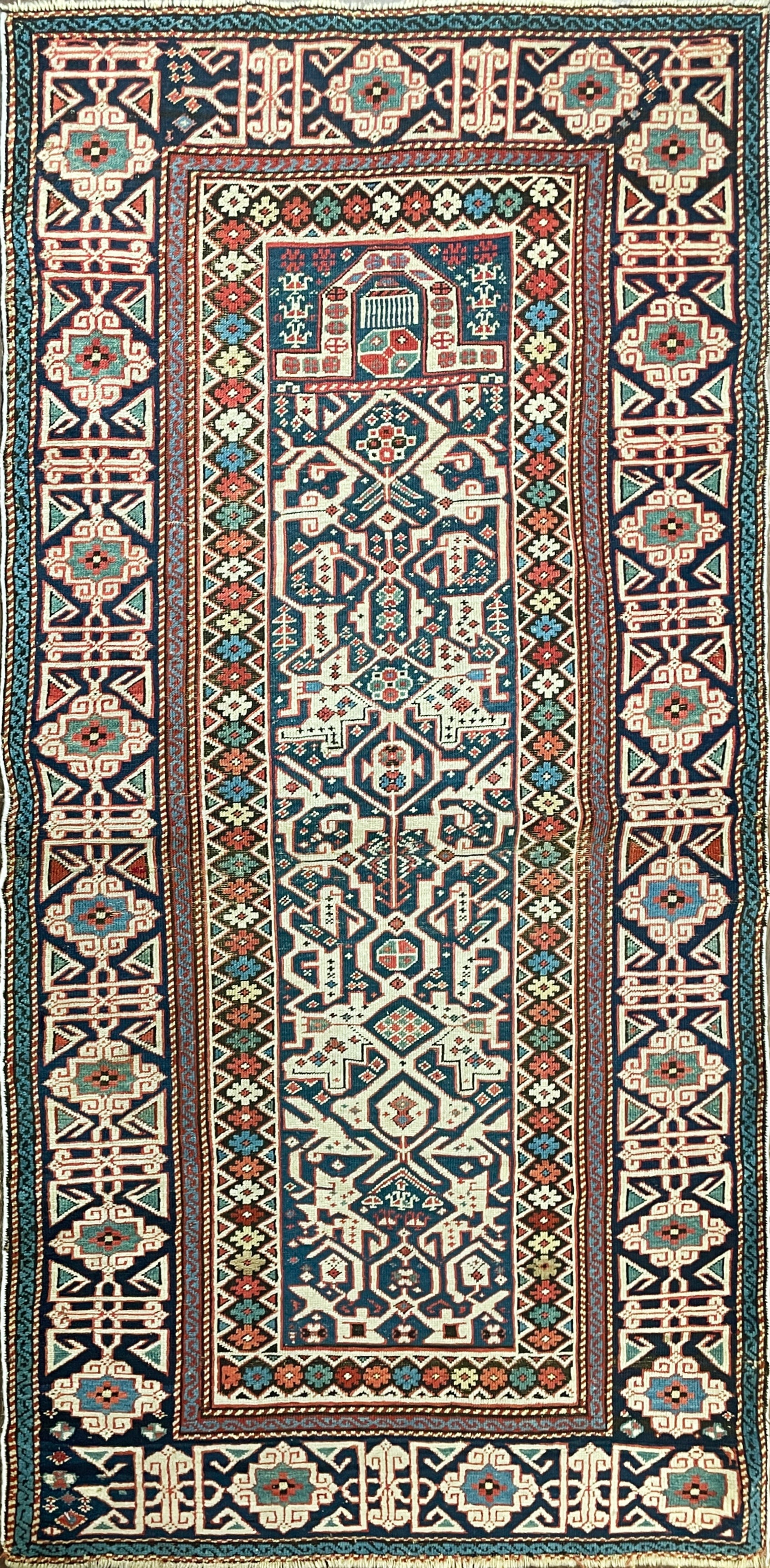 Antique Kuba–Konagkend Prayer Rug