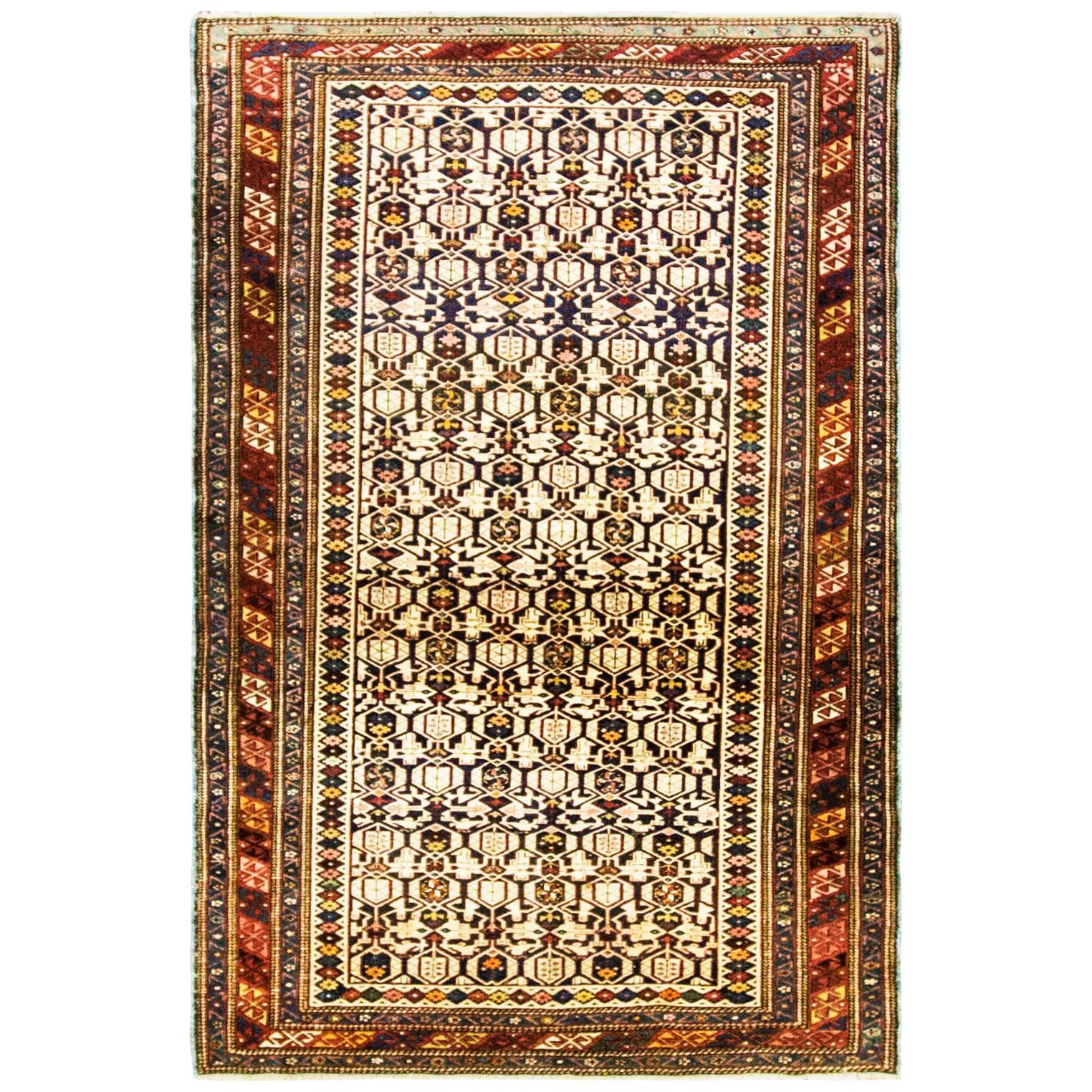 Tapis caucasien ancien Kuba ou Quba, superbe qualité en vente