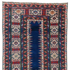Tappeto antico Kuba - Tappeto caucasico del XIX secolo, tappeto di lana fatto a mano, tappeto antico
