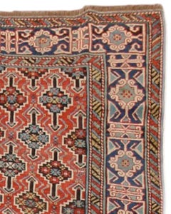 Antique Kuba Rug, 19th Century