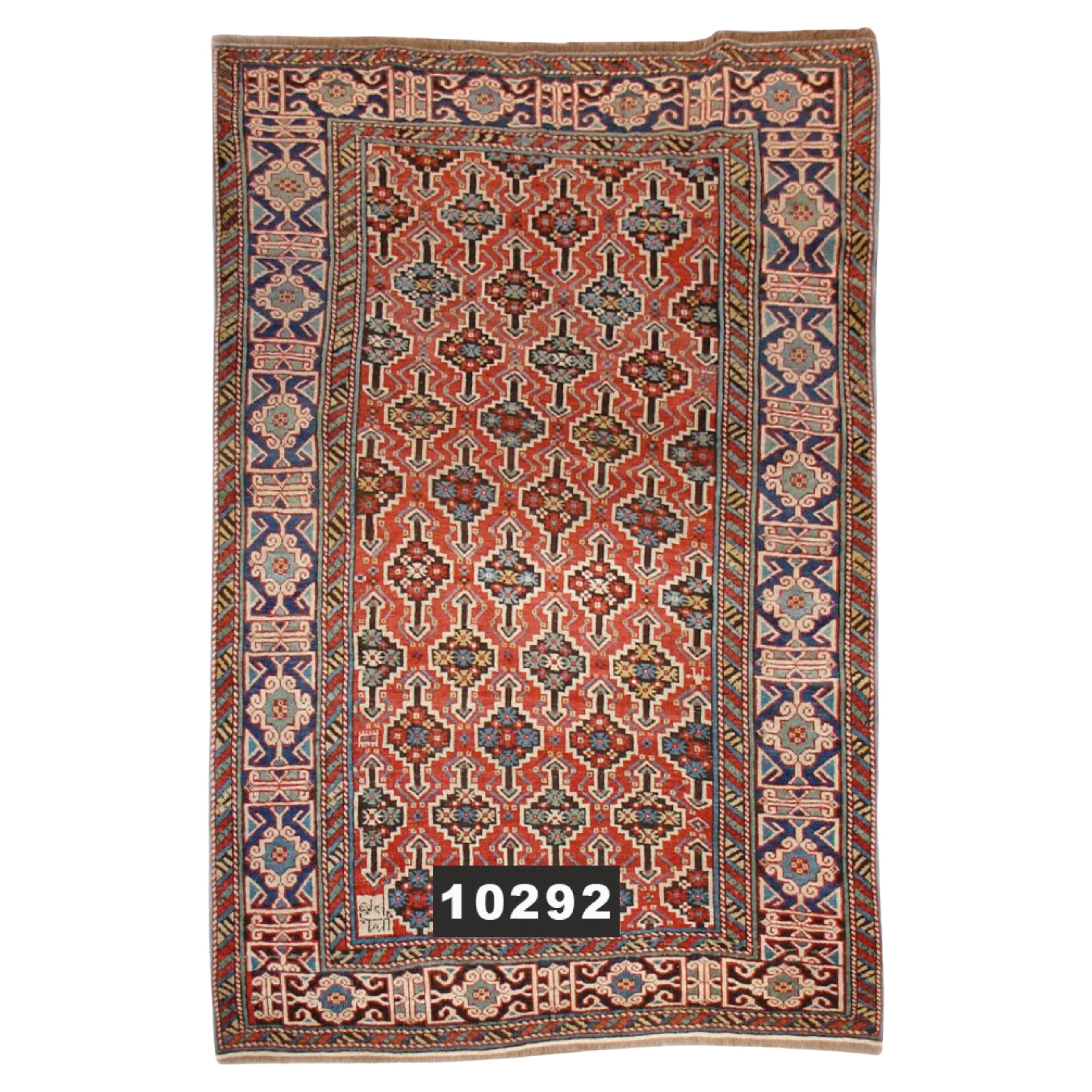 Antique Kuba Rug, 19th Century For Sale