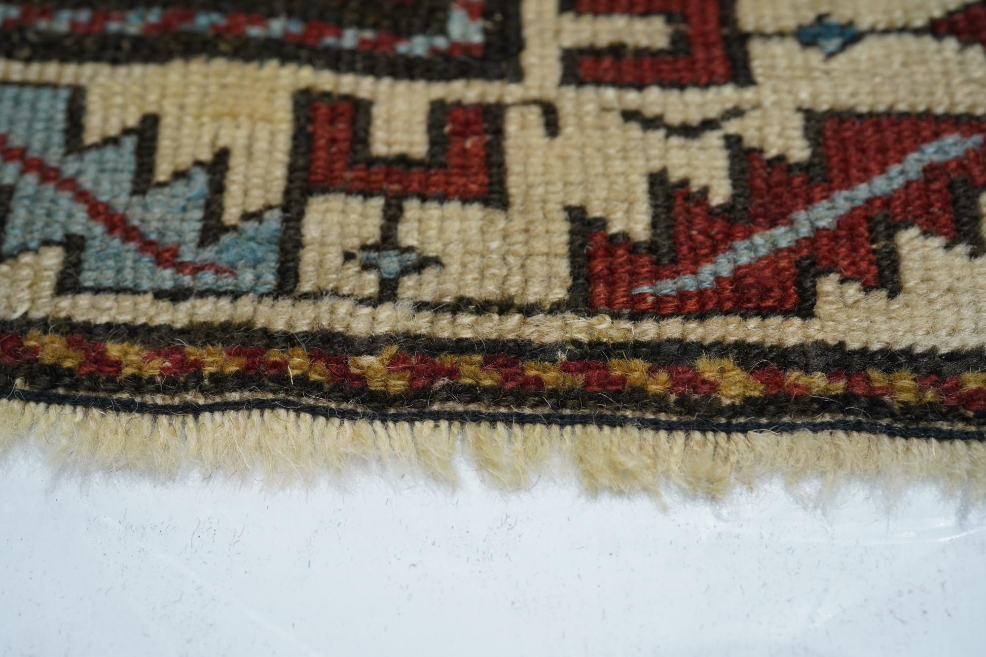 Late 19th Century Antique Kuba Rug For Sale