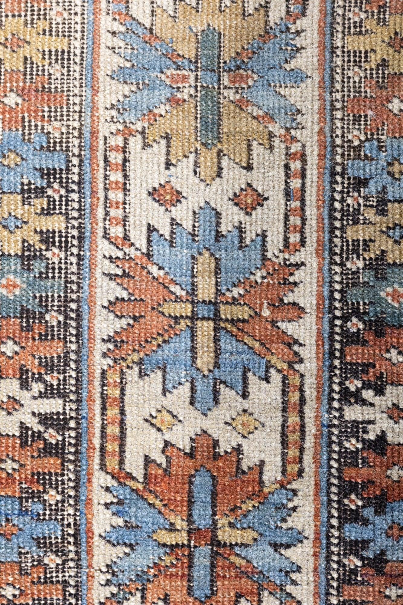 Antique Kuba Rug 3'10'' x 4'5'' For Sale 3