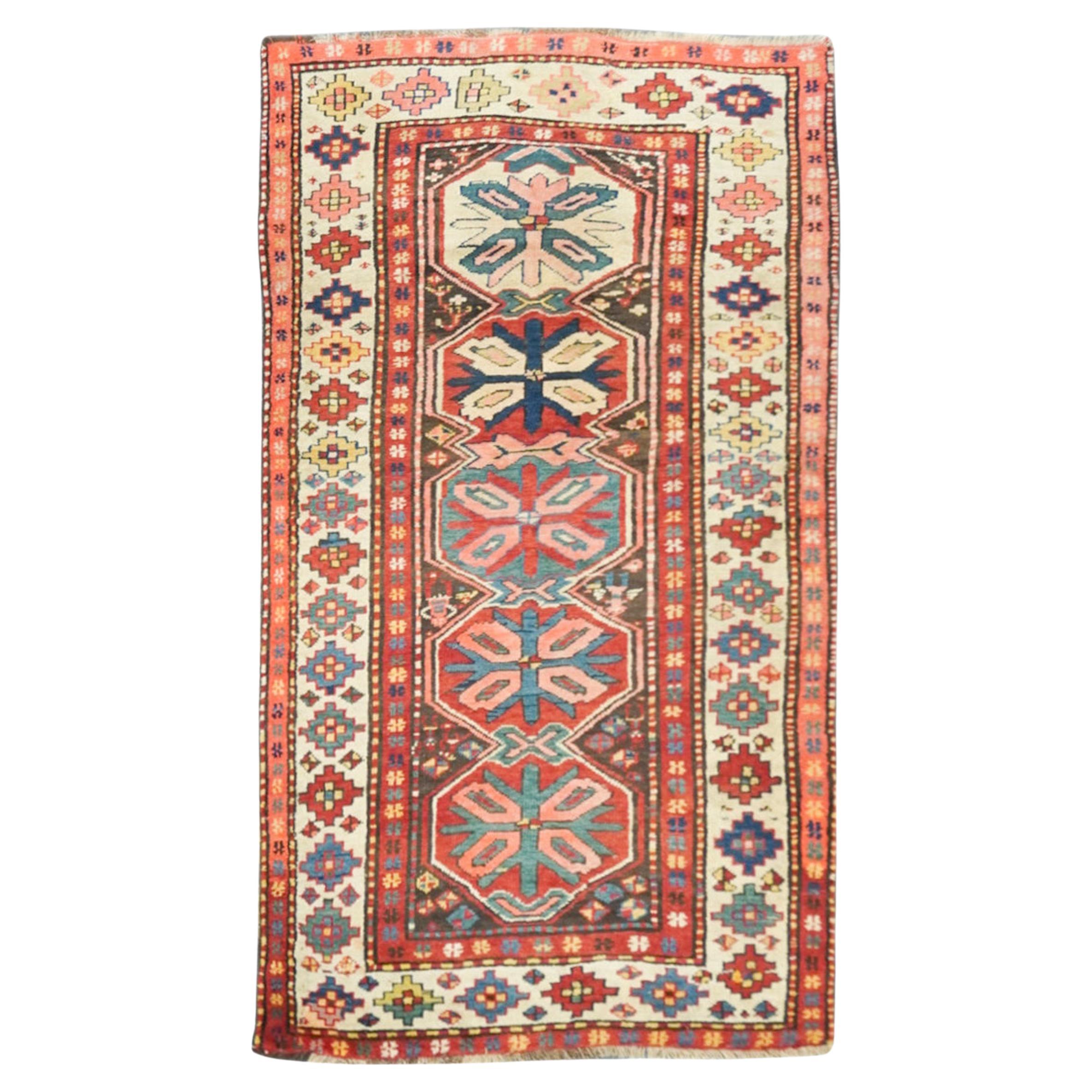 Antique Kuba Rug 3'11'' x 6'11''