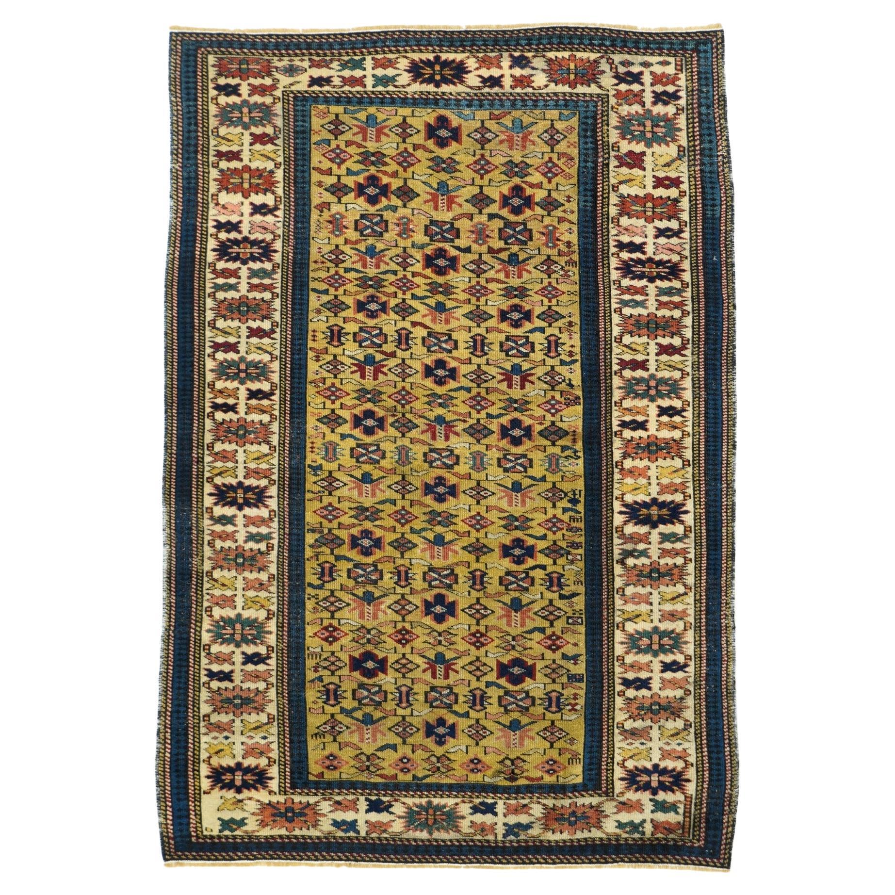 Antiker Kuba-Teppich 3'2'' x 4'7''