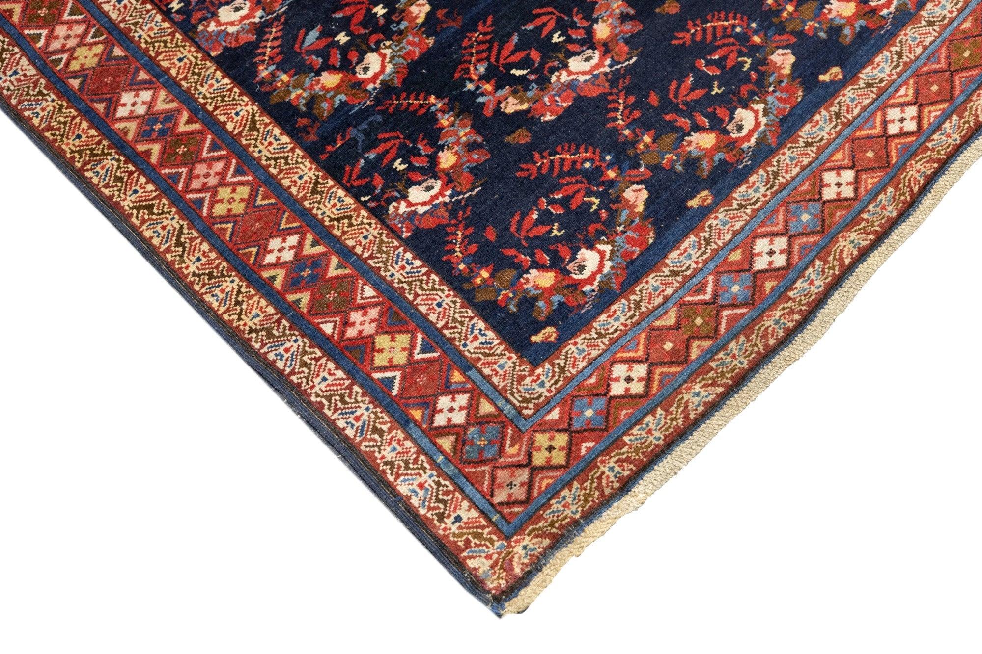 Caucasien Tapis Kuba ancien de 3'2'' x 4'9'' cm en vente