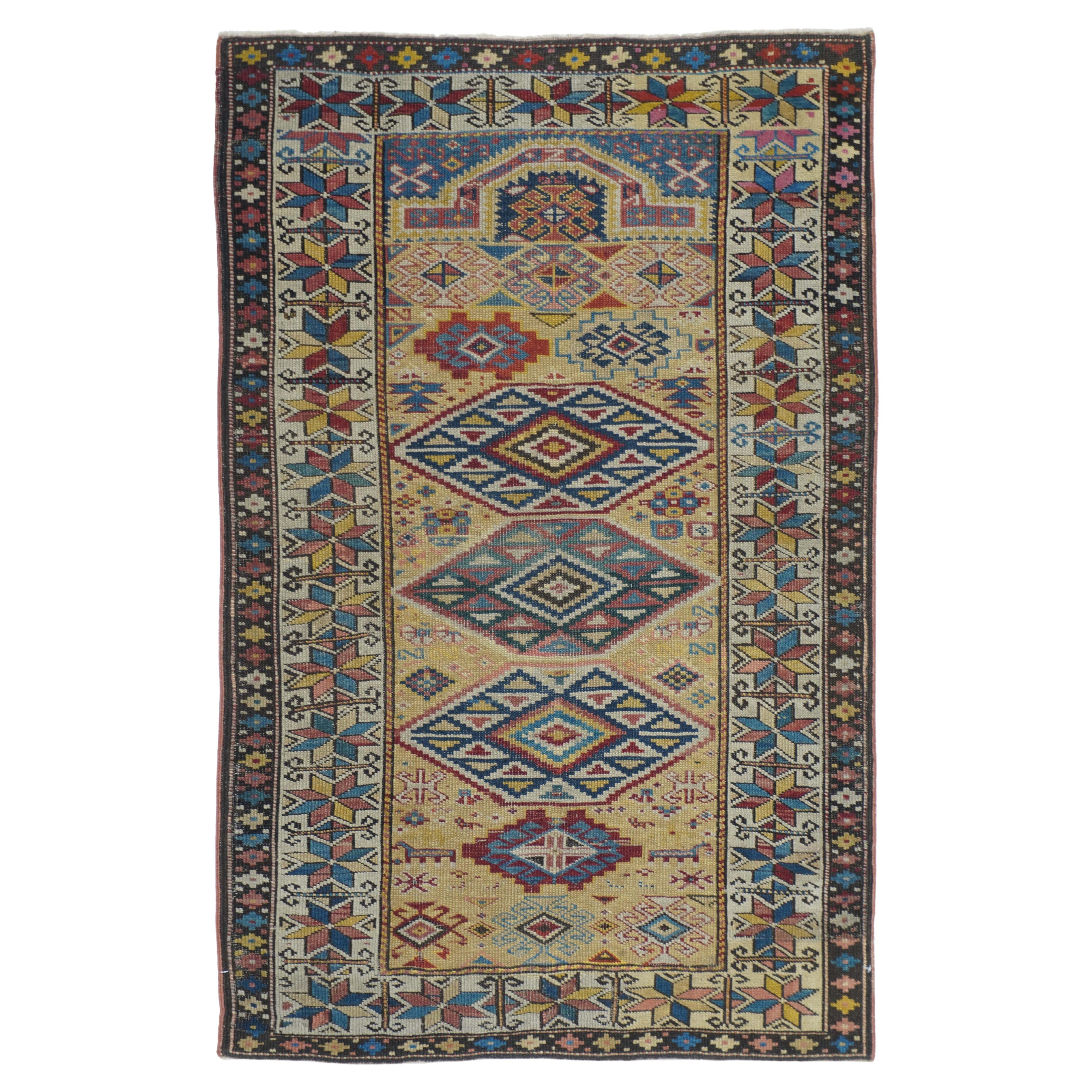 Antique Kuba Rug For Sale