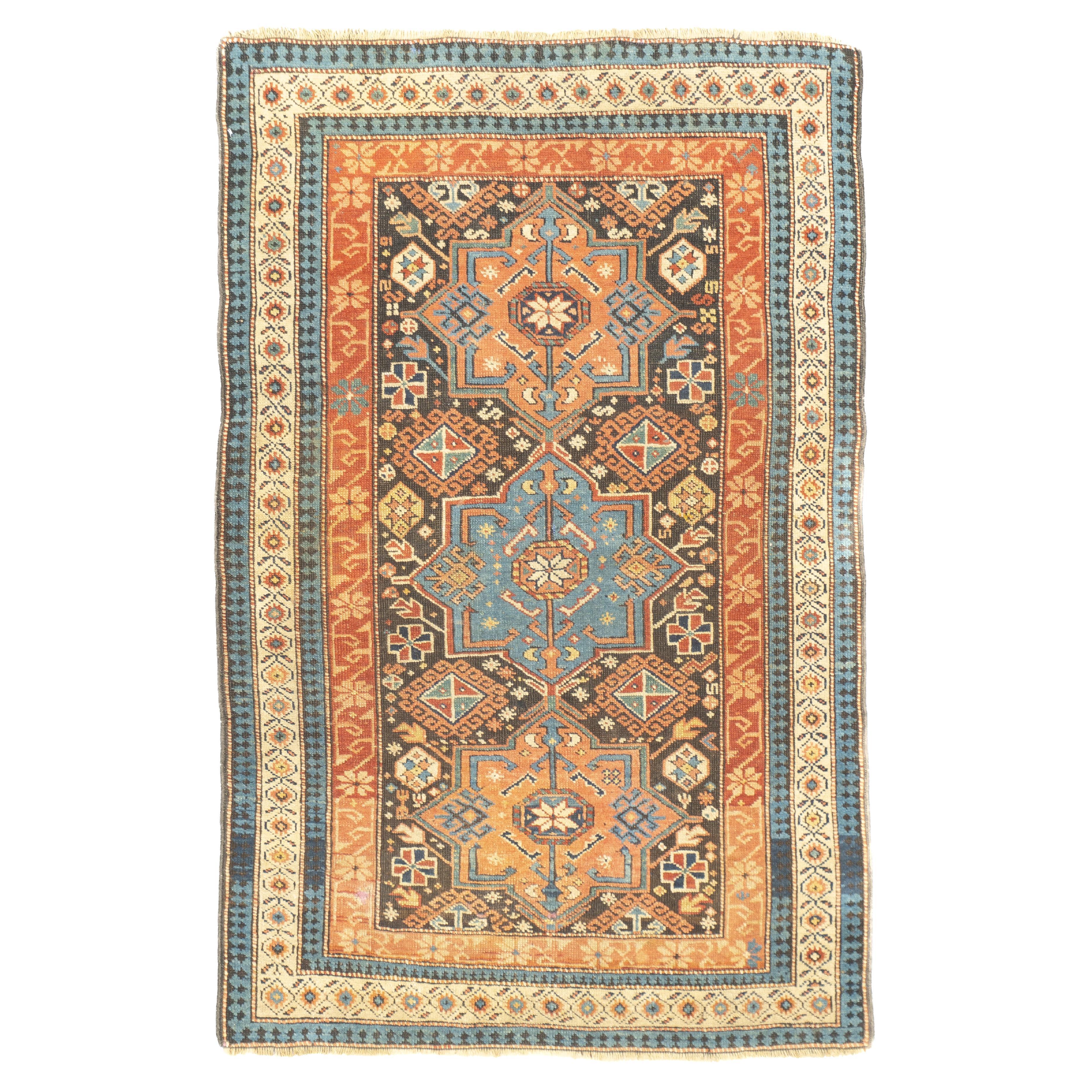 Antiker Kuba-Teppich 3'2'' x 4'9''