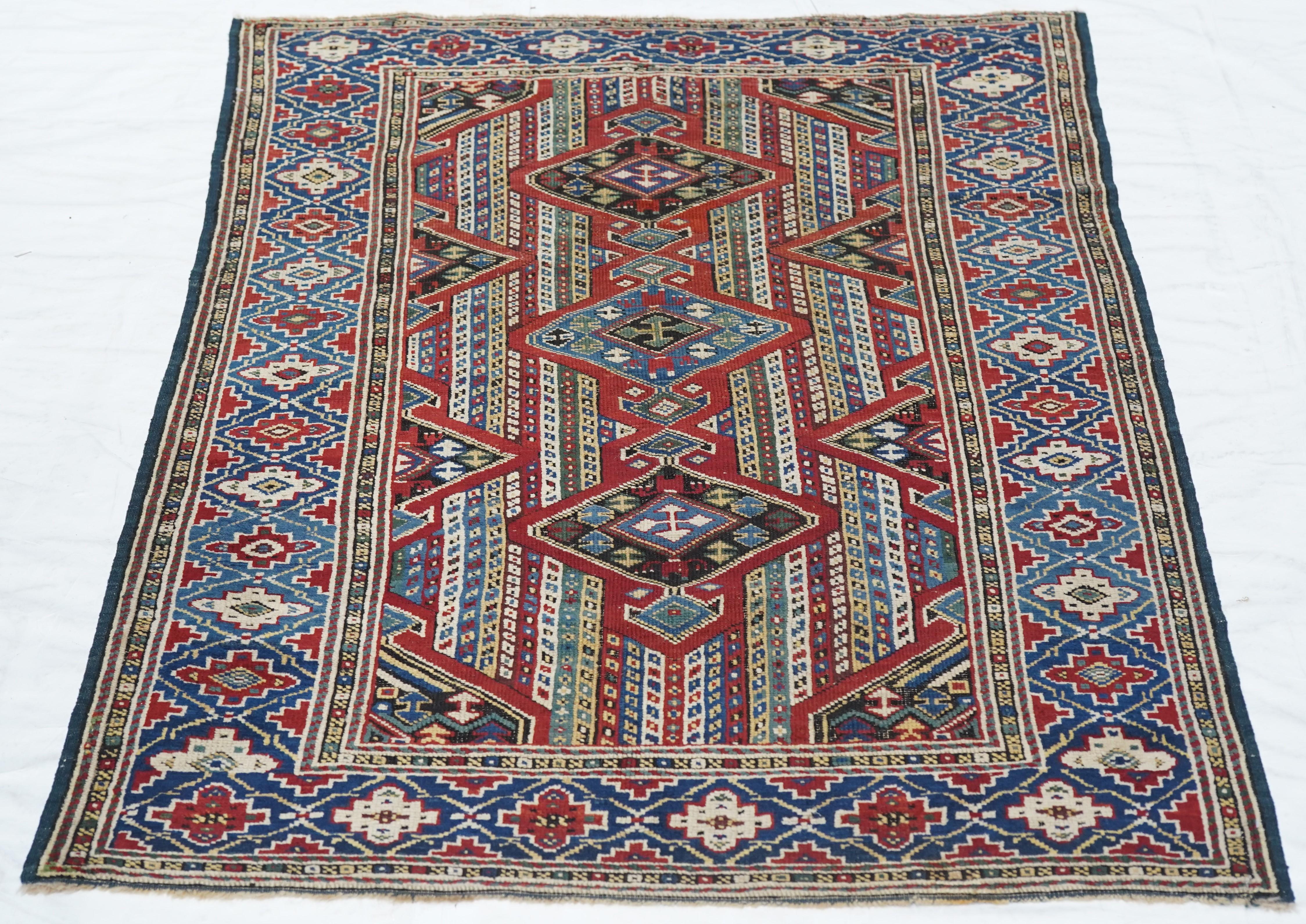 Antique Kuba Rug For Sale 3