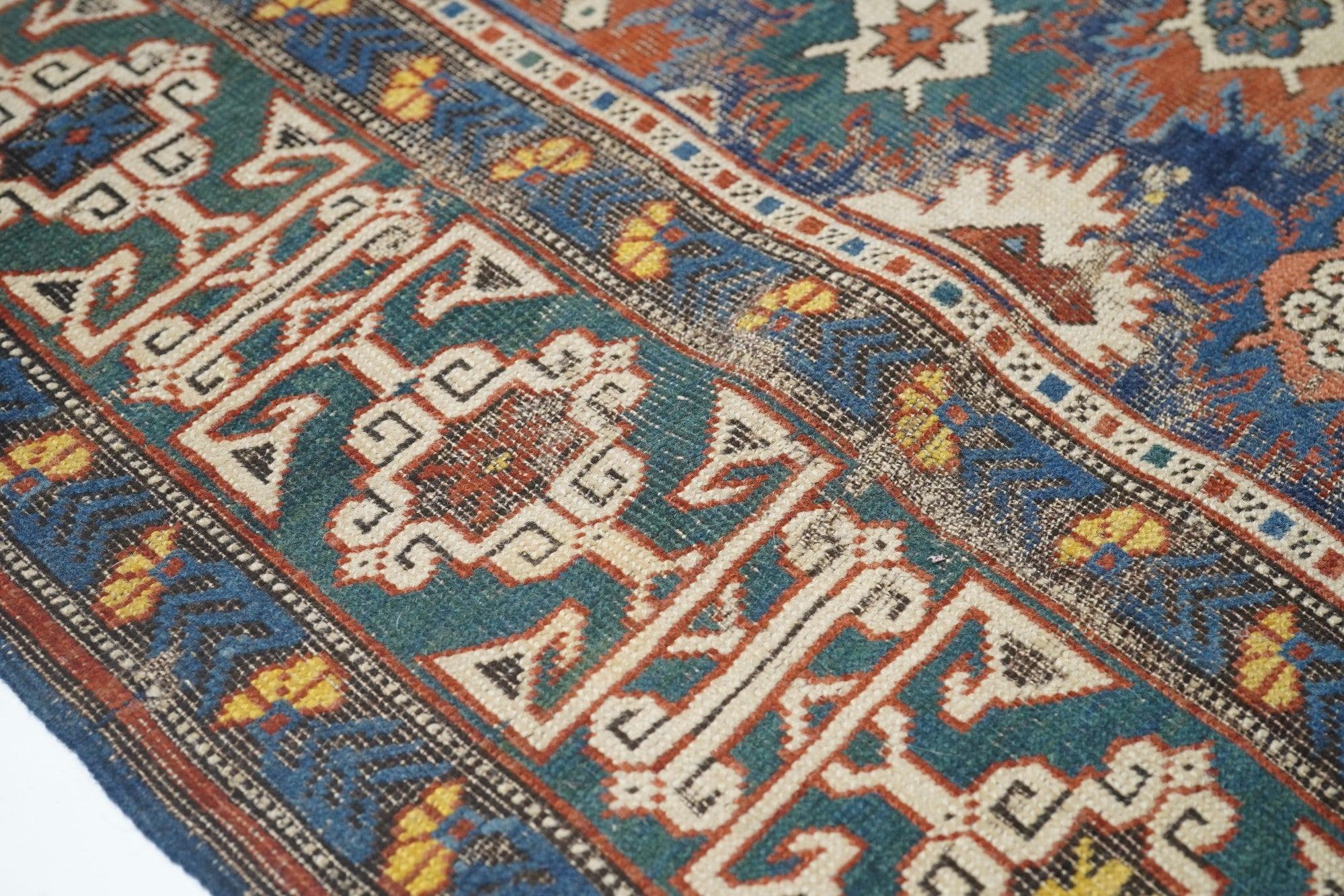 Perse Tapis Kuba ancien de 3'4'' x 11'10'' en vente