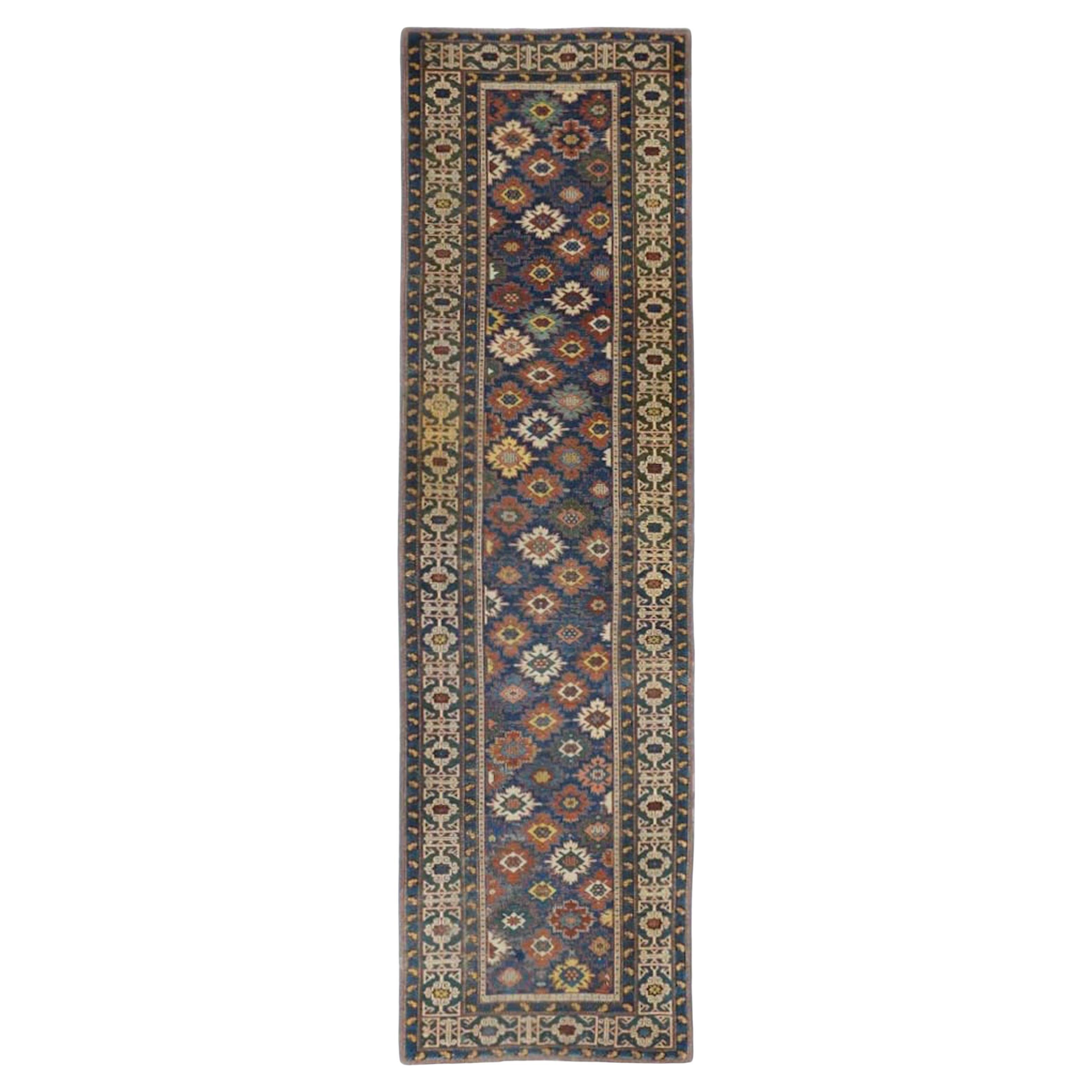 Tapis Kuba ancien de 3'4'' x 11'10''