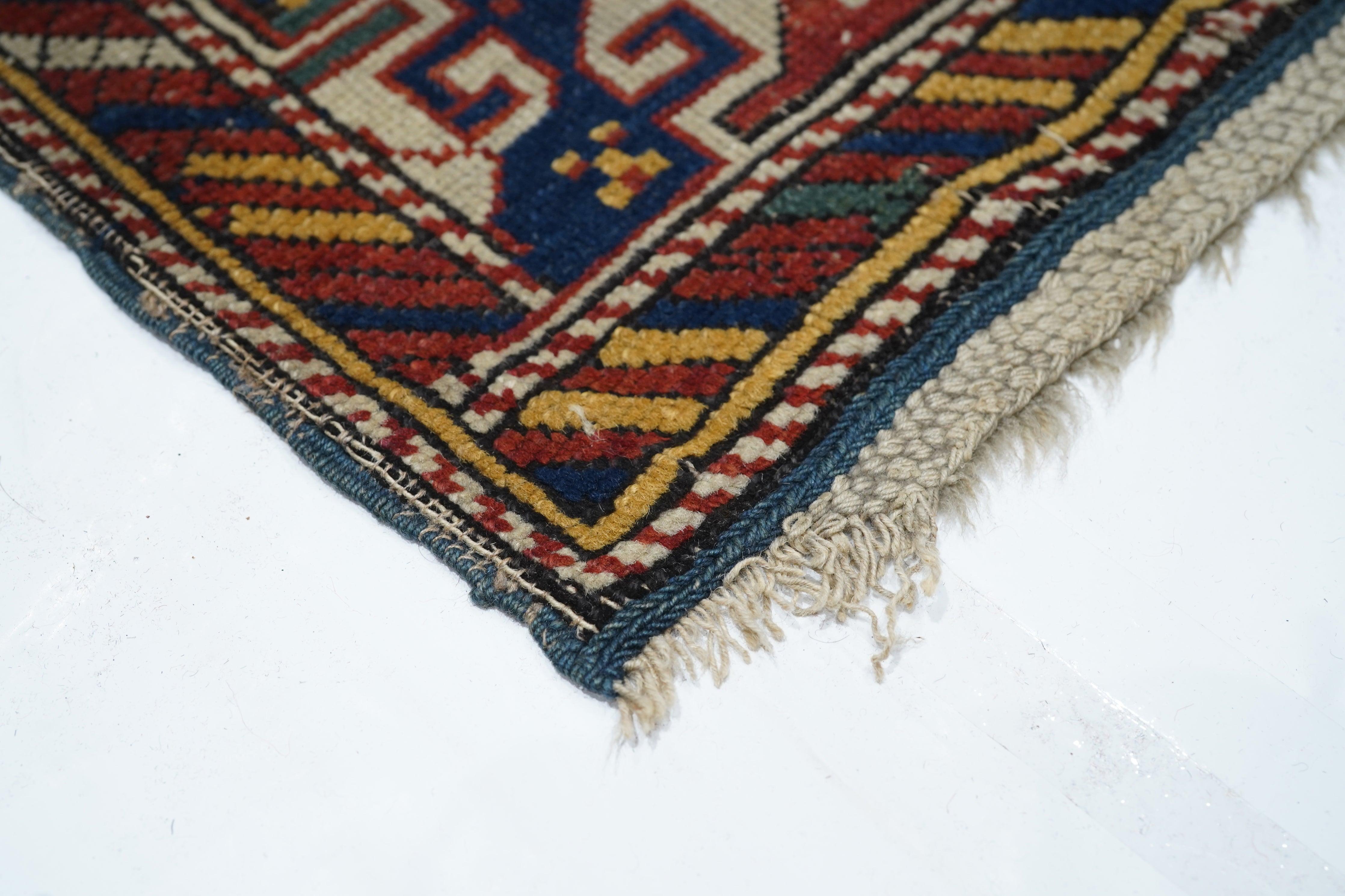 Antique Kuba Rug  In Good Condition In New York, NY
