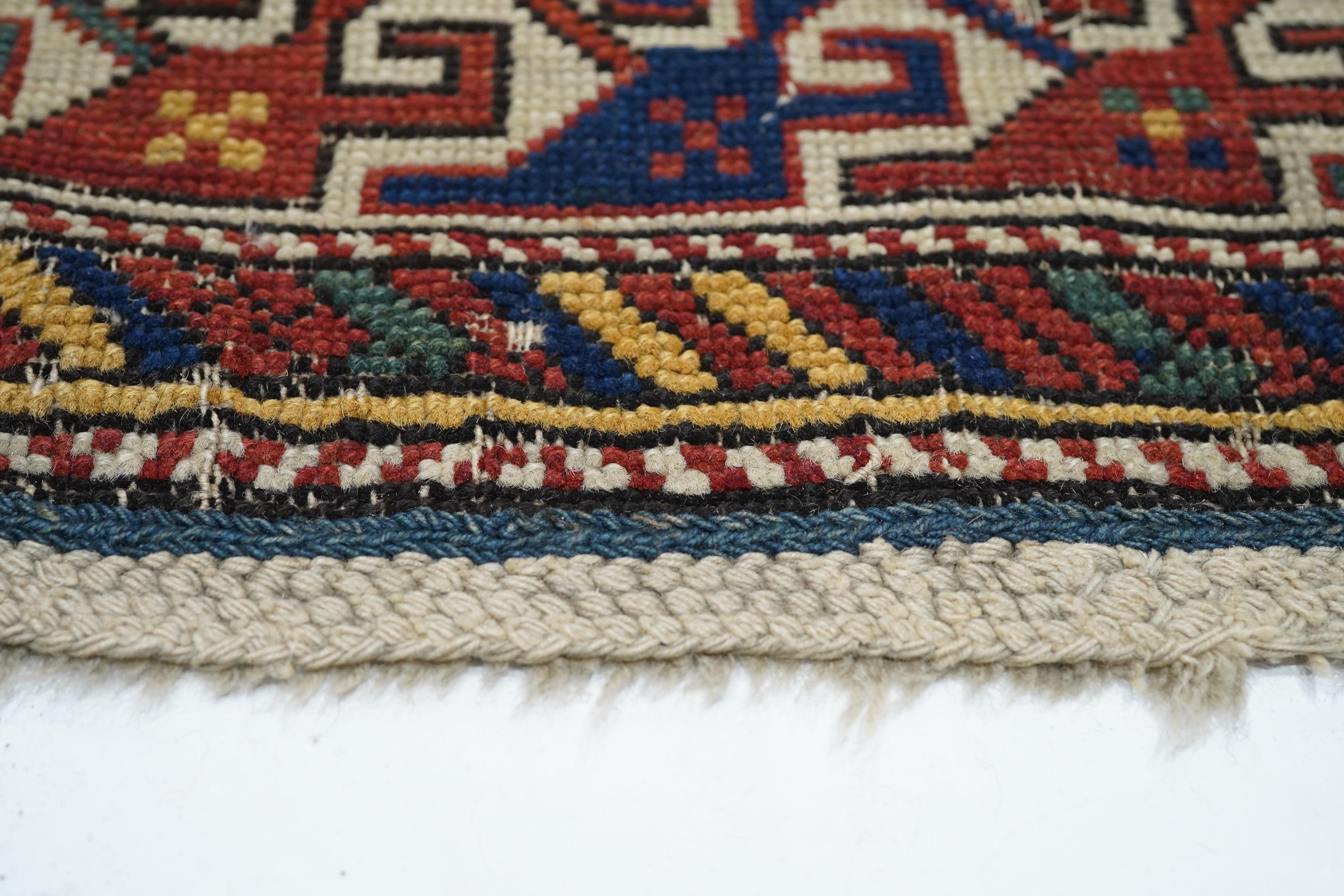 Late 19th Century Antique Kuba Rug  For Sale