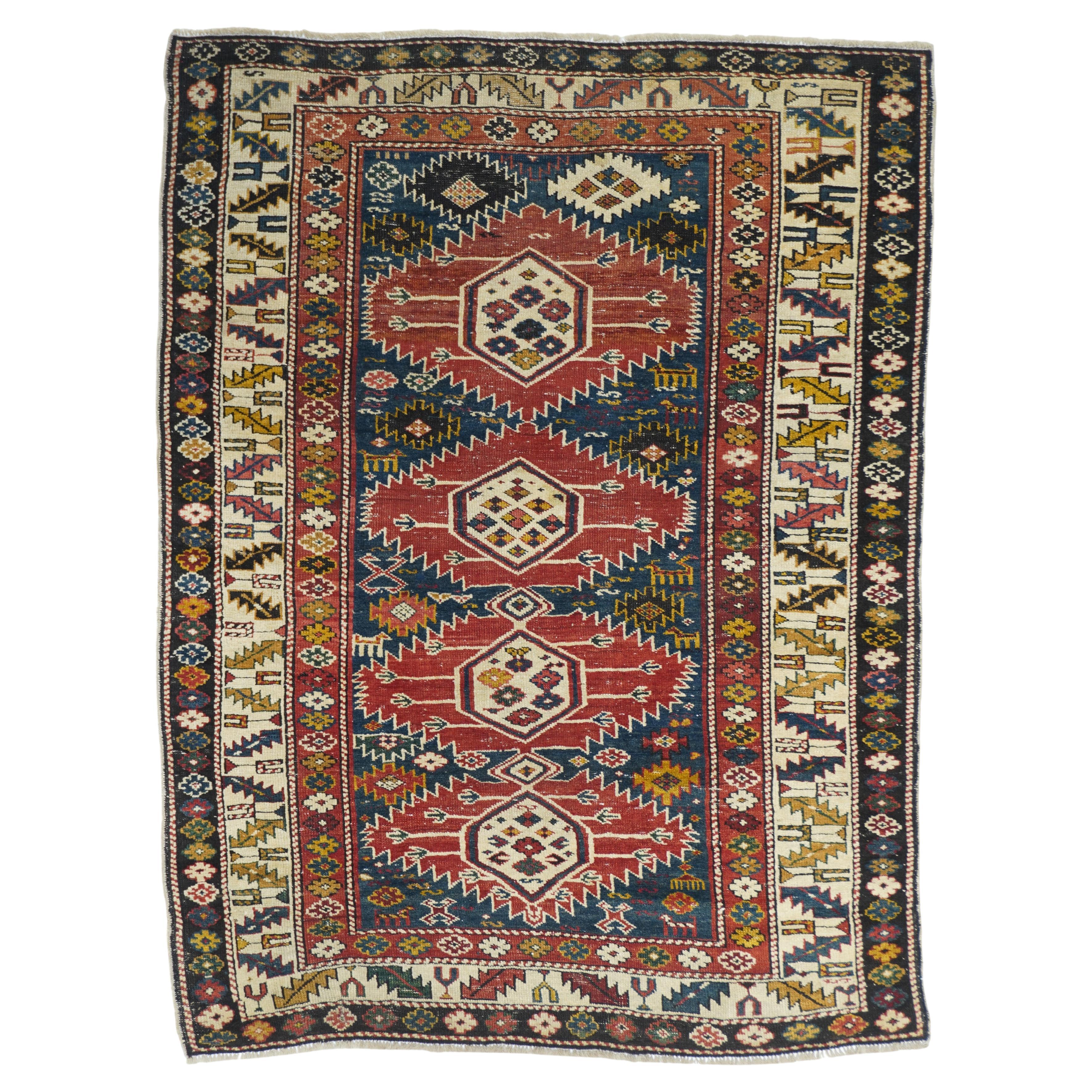 Antique Kuba Rug For Sale