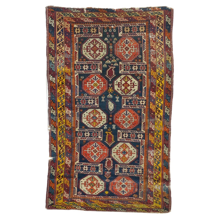 Antique Kuba Rug 3'9'' x 6'3'' For Sale at 1stDibs