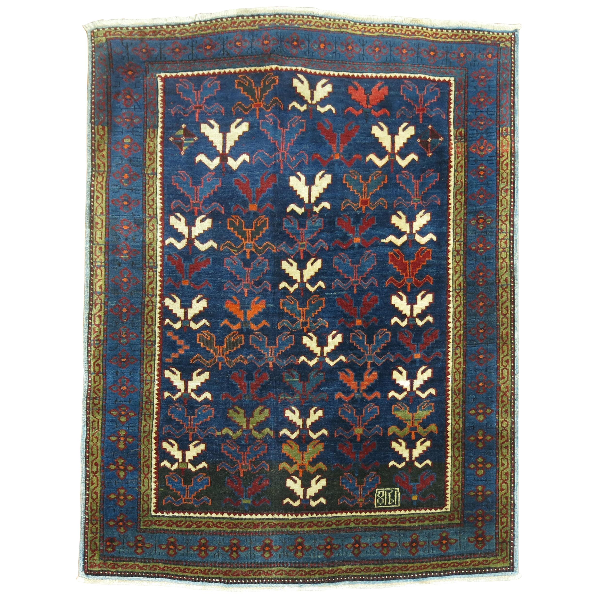 Antique Kuba Rug Dated 1918