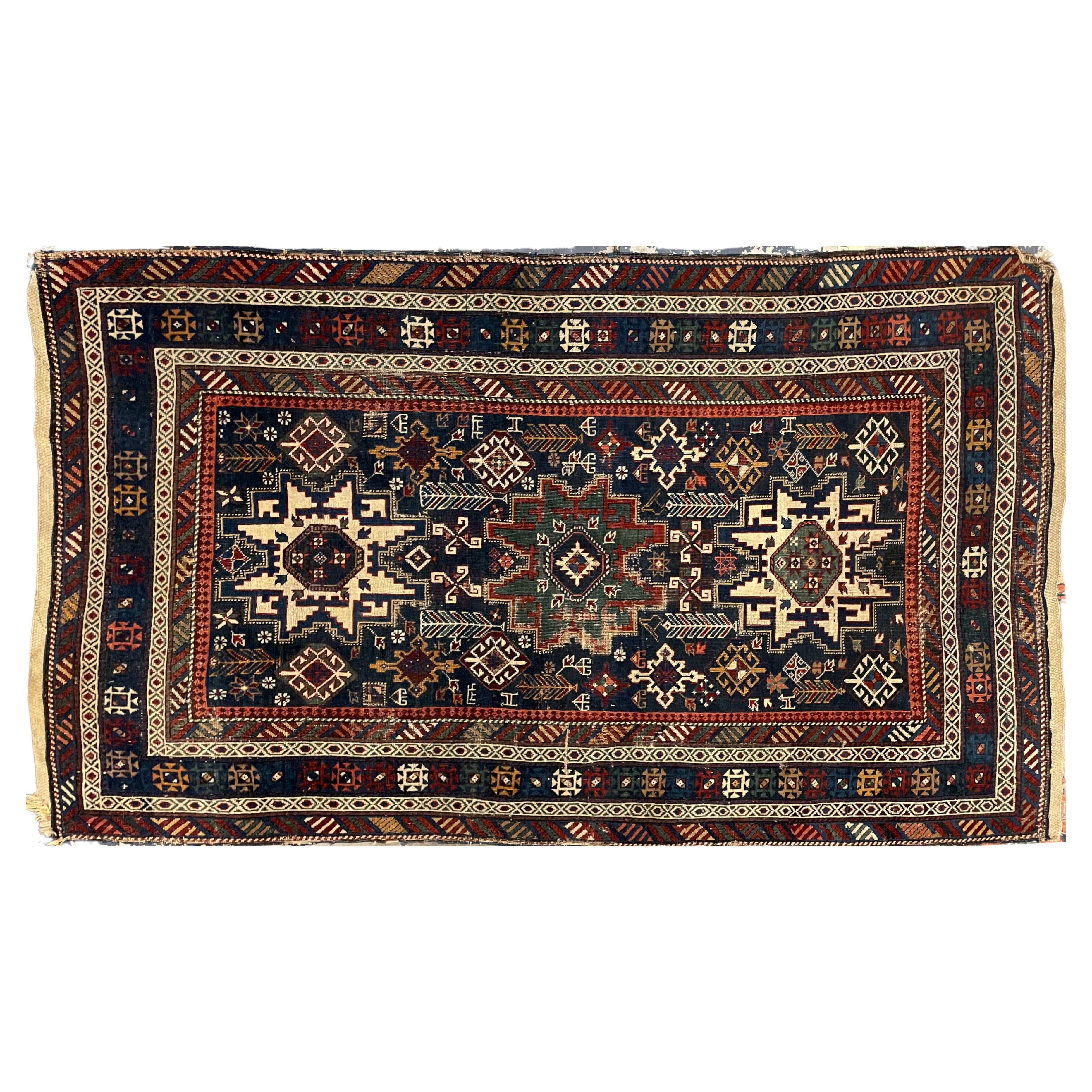 Antique Kuba Rug For Sale