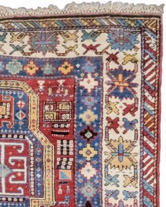Antique Kuba Rug, Late 19th Century