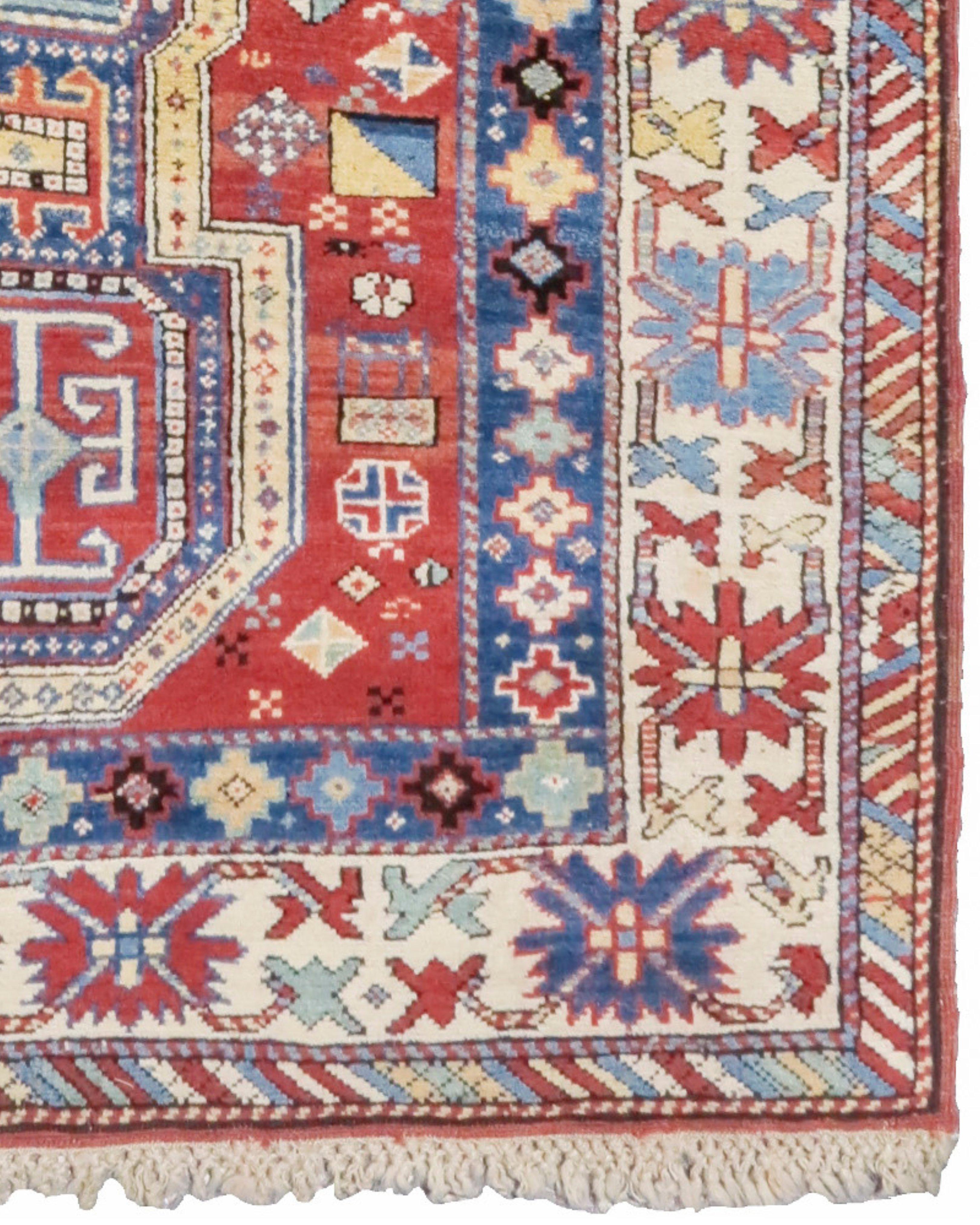 Antique Kuba Rug, Late 19th Century In Excellent Condition For Sale In San Francisco, CA