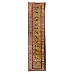 Antique Kuba Runner Caucasian Gold Field