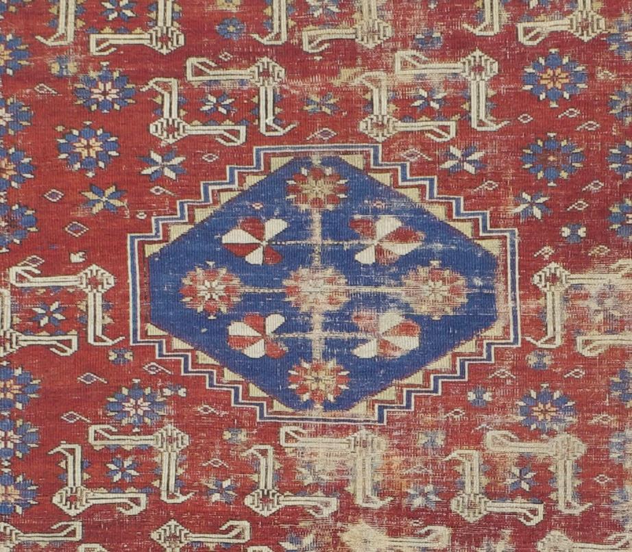 Caucasico Tappeto antico Kuba Shirvan 5'1