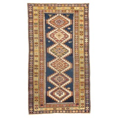 Antique Kuba Shriven Rug 3’4" x 4’11"